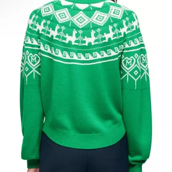 Maje Mascot Fair Isle Jacquard Sweater - Picture 2 of 10